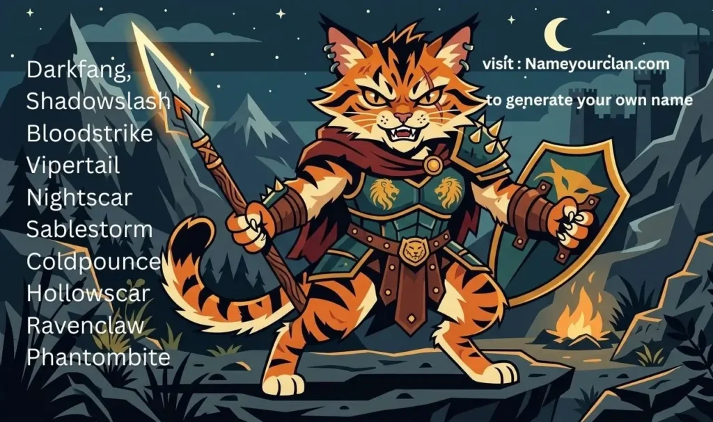 Evil Warrior Cat names